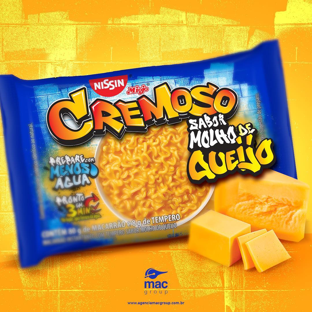 Projeto de design de embalagem Nissin — Agência Mac Group